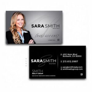 High-quality portrait PVC business cards with full-color printing for B2B branding, employee identity, and professional networking