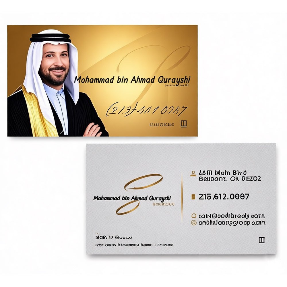 Elegant gold VIP business card with full-color printing for B2B membership, loyalty programs, and corporate gifting