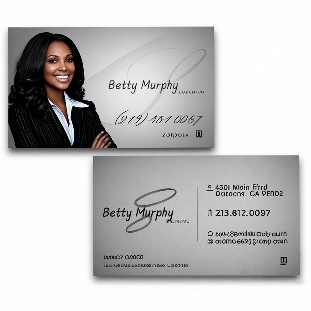Elegant PVC business card with full-color printing for B2B corporate branding, employee identity, and professional networking