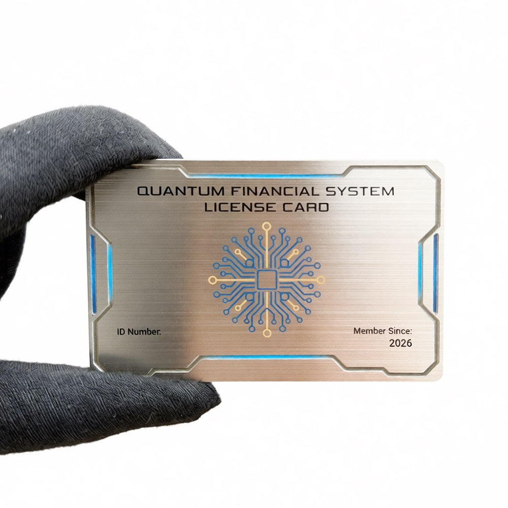 Premium metal membership card with ID number and "Member Since 2026" laser engraving, stainless steel construction with RFID/NFC chip for secure access and VIP privileges