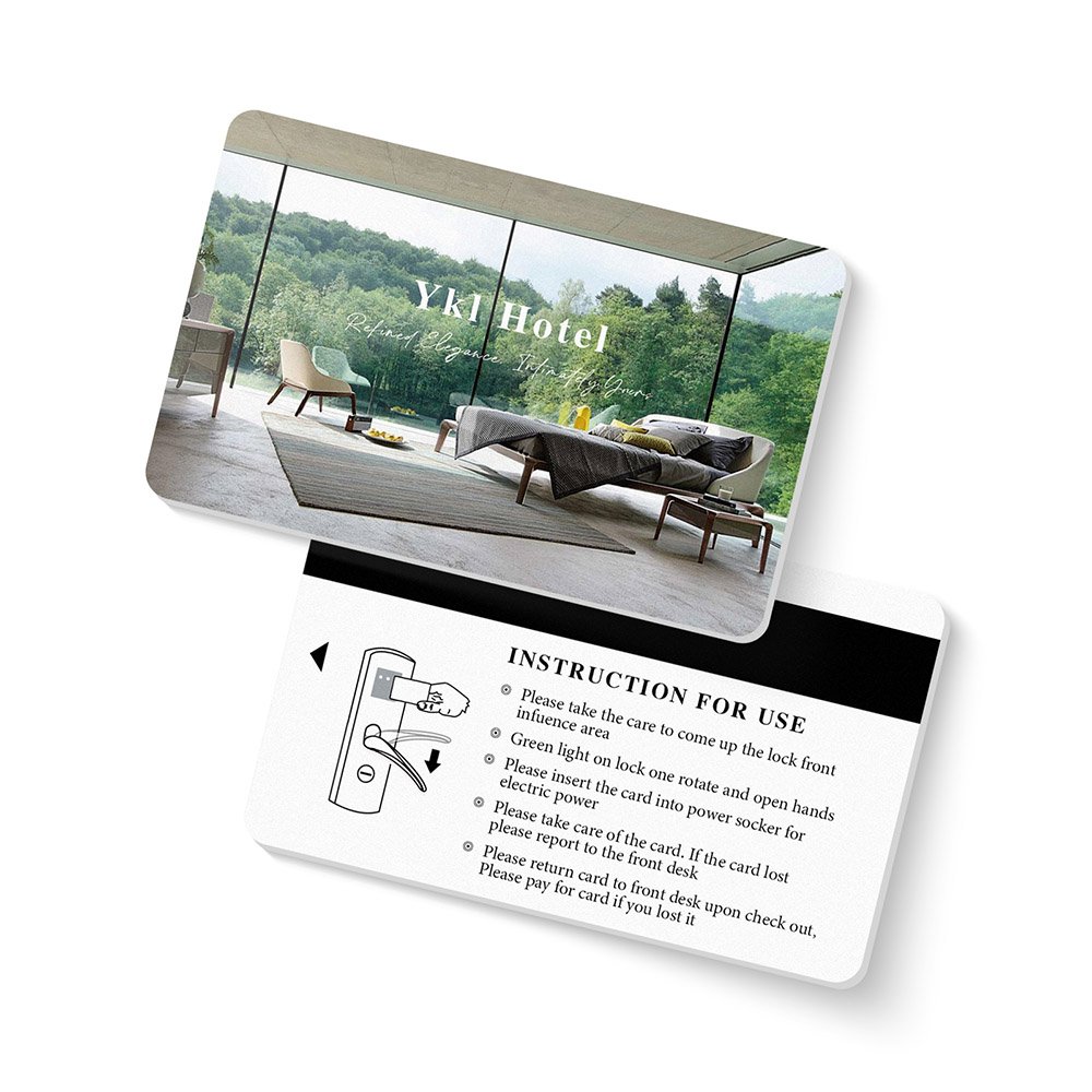 Forest resort RFID hotel key card custom PVC hotel door lock access card