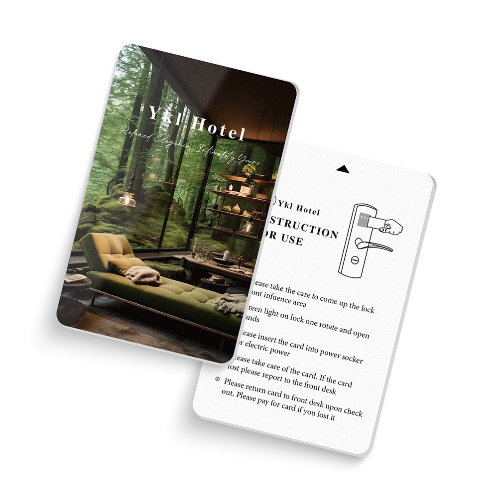 Resort RFID hotel key card custom PVC hotel door lock access card
