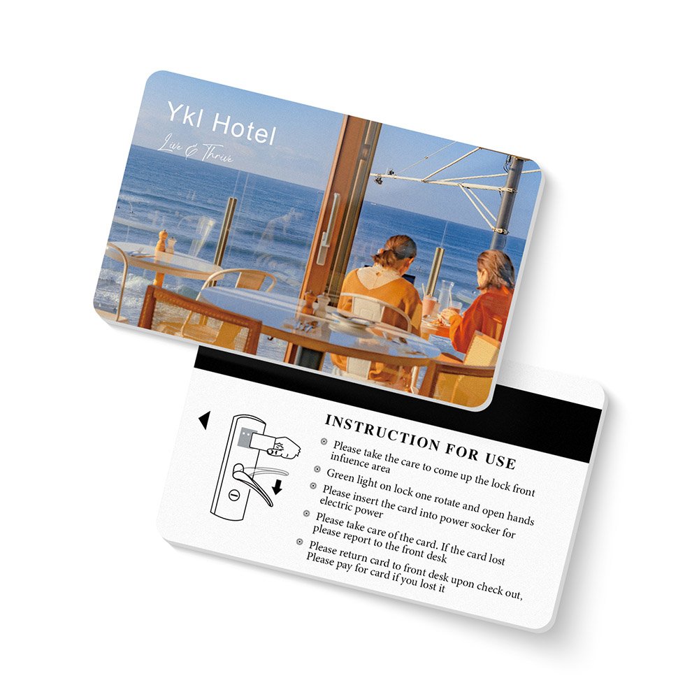 Resort RFID hotel key card custom PVC hotel door lock access card