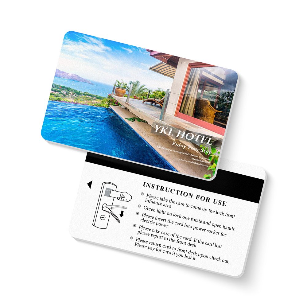 Resort hotel RFID key card custom PVC hotel door lock card for hotel access control system