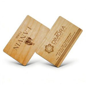High-quality wooden hotel cards for B2B clients, custom engraved for room access, membership, and premium guest experience