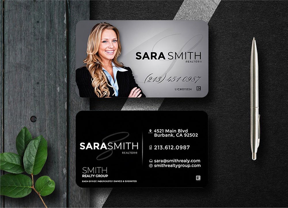 Custom PVC plastic business card with professional design