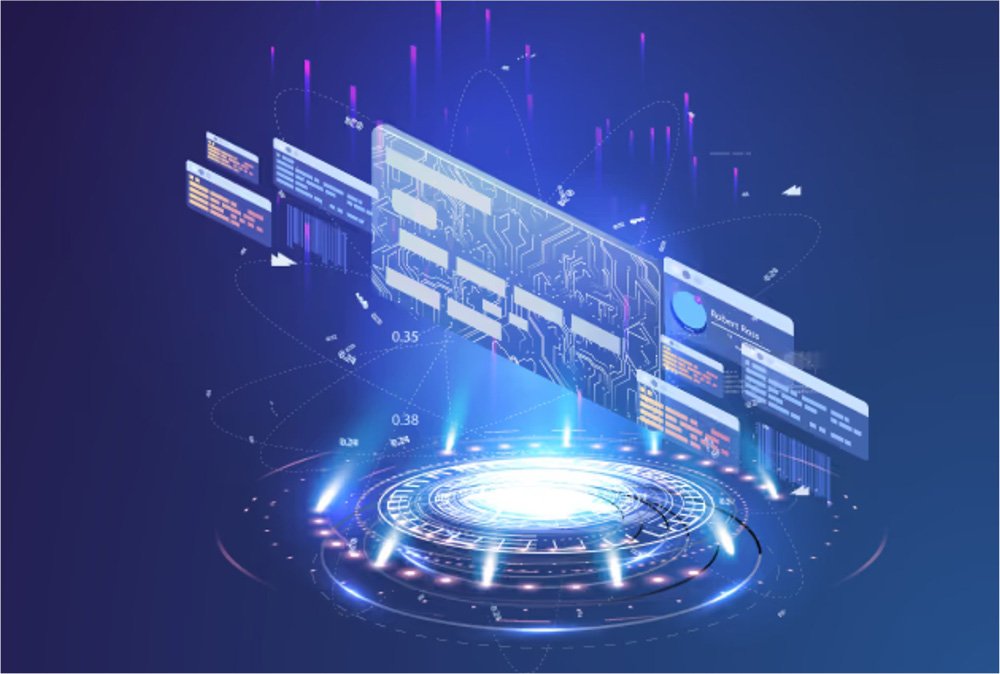 RFID card chip encoding and data writing system illustration