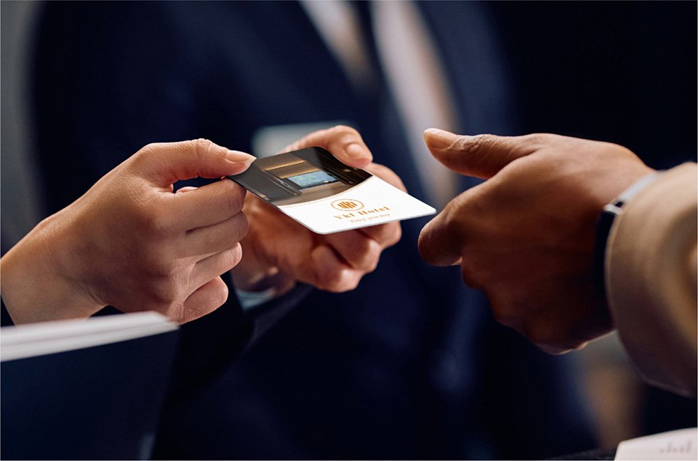 RFID hotel key card check in demonstration