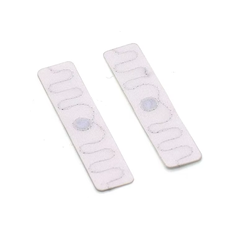 RFID washable label for industrial laundry and textile tracking, durable fabric construction with water-resistant and high-temperature resistant properties