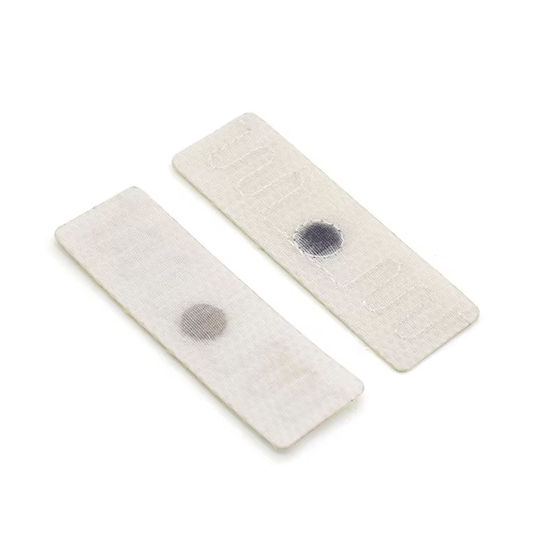 RFID washable label for industrial laundry tracking, durable fabric construction with water-resistant and high-temperature resistant properties, withstands 200+ wash cycles