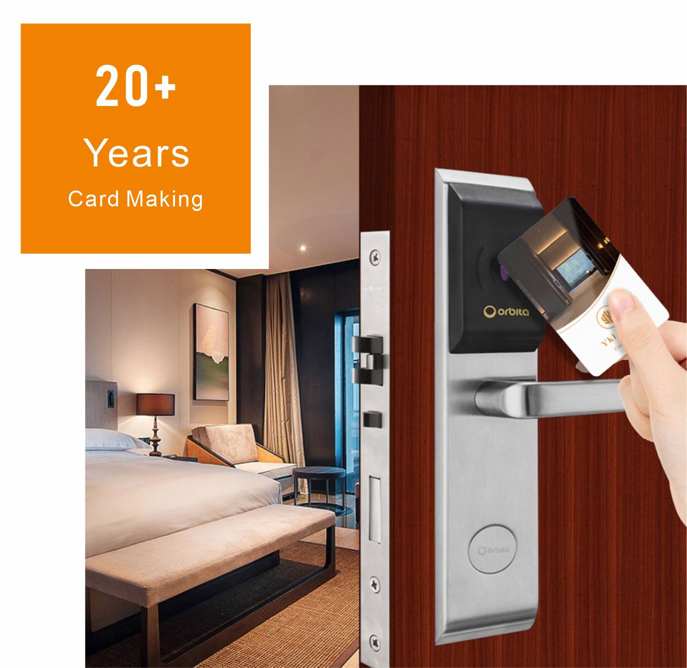 rfid hotel key card used for door lock access control system in hotel room